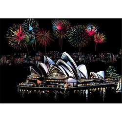 Sydney - Opera | Scratch Art 41 x 28cm